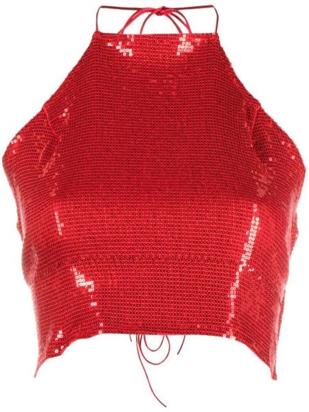 Top sa šljokicama Atu Body Couture crvena
