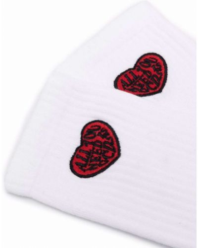 Calcetines con corazón Gcds blanco