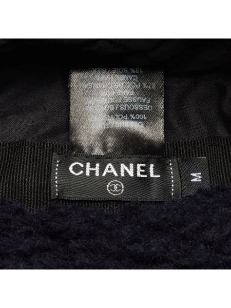 Sombrero de pelo retro Chanel Vintage negro