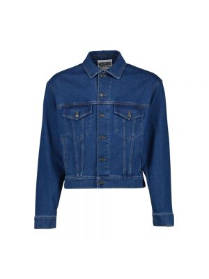 Niebieska kurtka jeansowa Moschino