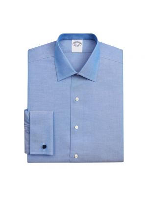 Slim fit hemd aus baumwoll Brooks Brothers blau