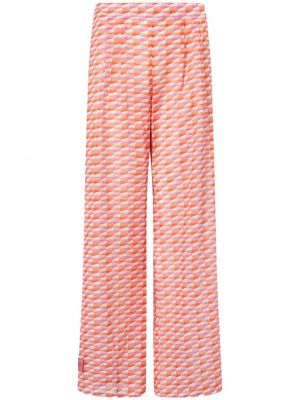 Βαμβακερό παντελόνι με σχέδιο Jimmy Choo ροζ
