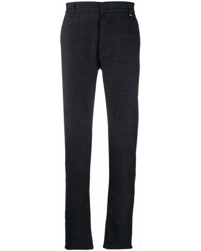 Pantalones rectos de tweed Karl Lagerfeld azul