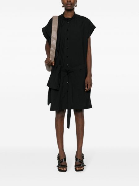 Asymetrické mini šaty Lemaire černé