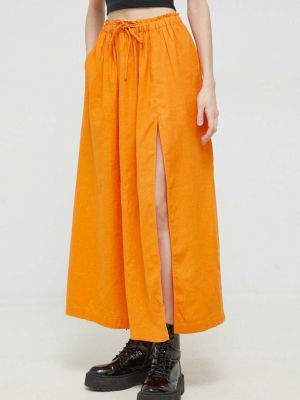 Ленена пола Abercrombie & Fitch оранжево