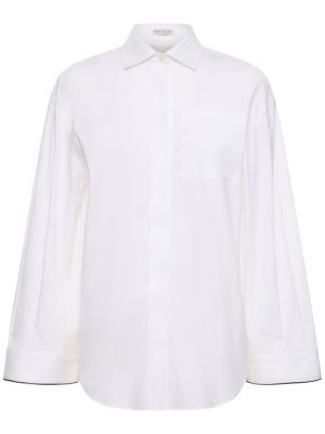 Pamučna košulja Brunello Cucinelli bijela