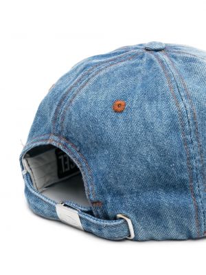 Siuvinėtas kepurė su snapeliu Diesel mėlyna
