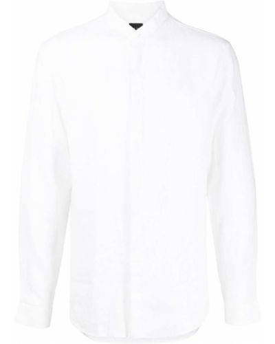 Ленена риза Armani Exchange бяло