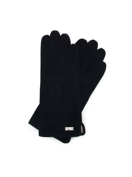Welurowe rękawiczki Wittchen czarne
