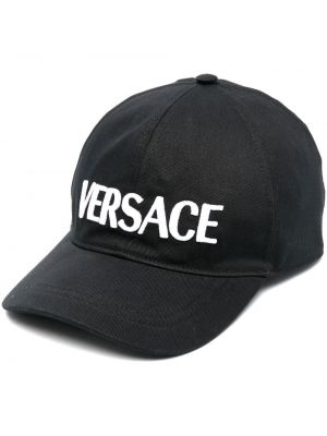 Cappello con visiera con stampa Versace