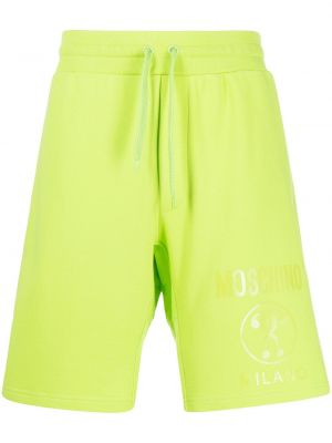 Trykt shorts Moschino grønn