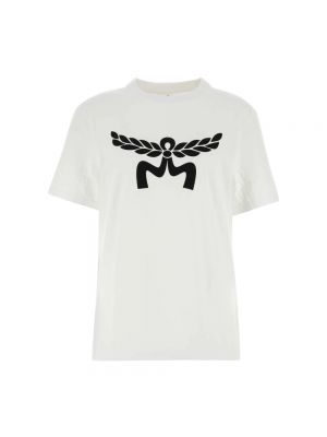 Koszulka bawełniana Mcm biała