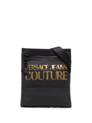 Чанта през рамо с принт Versace Jeans Couture черно