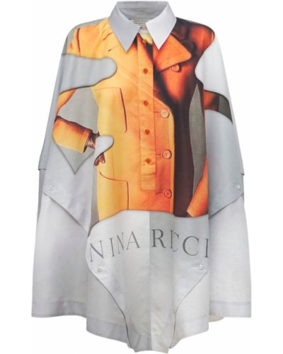 Платье с принтом Nina Ricci