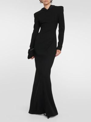 Maxikleid mit kapuze Mã´not schwarz