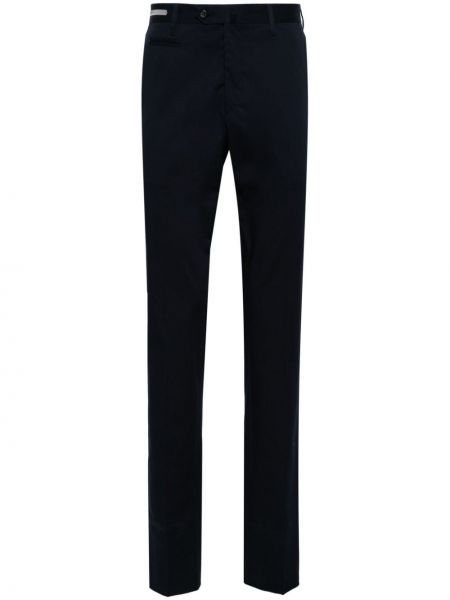 Pantalon slim en coton Corneliani bleu