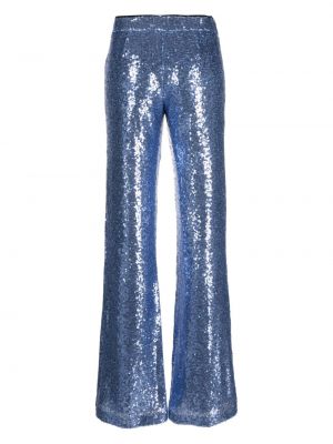 Spodnie z cekinami Ermanno Firenze niebieskie