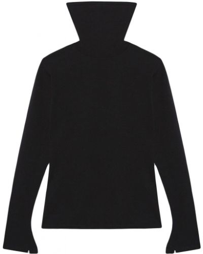 Jersey de cuello vuelto de tela jersey Balenciaga negro
