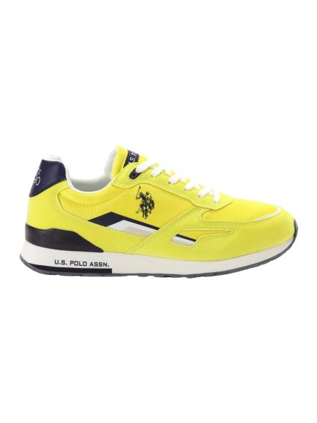 Sneakersy z nadrukiem wsuwane U.s Polo Assn. żółte