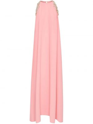 Βραδινό φόρεμα με πετραδάκια Oscar De La Renta ροζ
