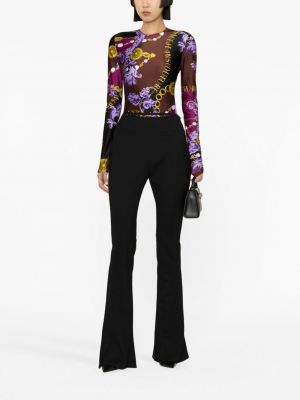 Bodijs ar apdruku Versace Jeans Couture brūns
