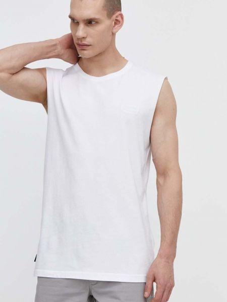 Koszulka bawełniana Superdry biała