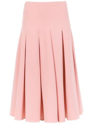 Plisovaná sukně s vysokým pasem Olympiah - růžová