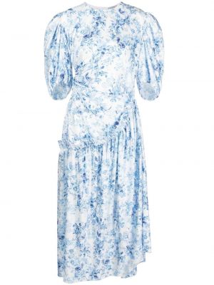Květinové mini šaty Preen By Thornton Bregazzi - modrá