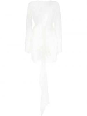 Мрежеста макси рокля Concepto бяло