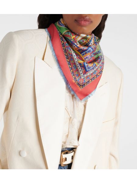 Шелковый шарф с принтом Etro