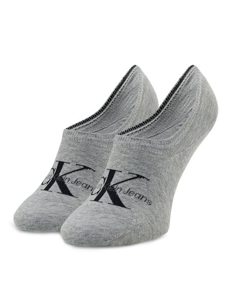 Melanžinės kojinės virš kelių Calvin Klein Jeans pilka