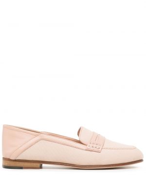 Pantofi loafer din piele Manolo Blahnik roz