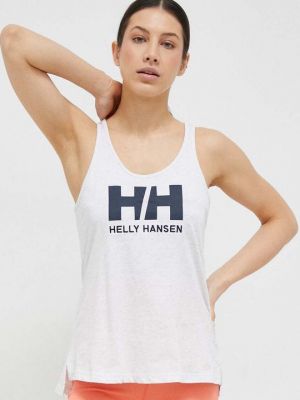 Хлопковый топ Helly Hansen серый