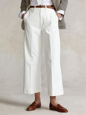 Широкие брюки Polo Ralph Lauren белые