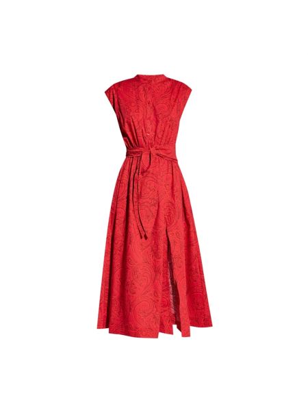 Robe à imprimé paisley Etro rouge