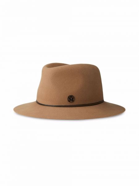 Sombrero de fieltro Maison Michel marrón