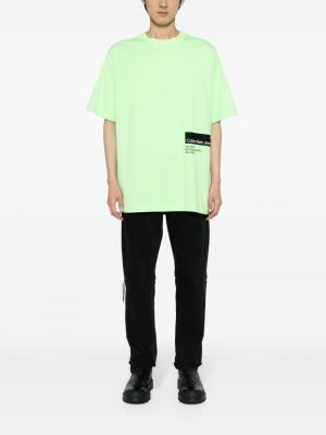 Koszulka z nadrukiem Calvin Klein zielona
