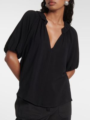 Кадифена блуза Velvet черно