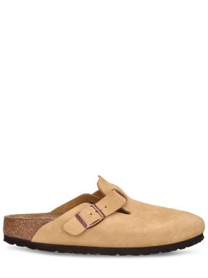 Mules i mocka Birkenstock beige