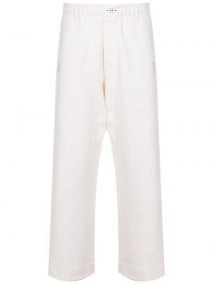 Памучни спортни панталони Osklen бяло