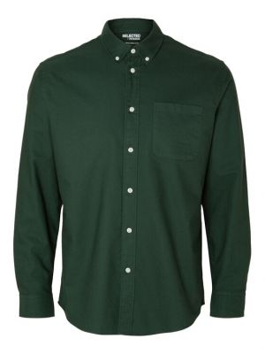 Риза Selected Homme зелено