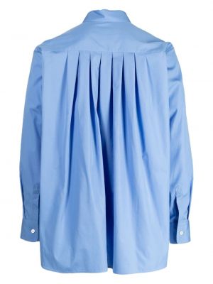 Chemise en coton avec manches longues Fumito Ganryu bleu