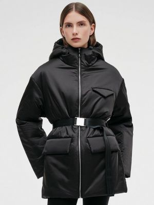 Утепленная демисезонная куртка Y.o.u. черная