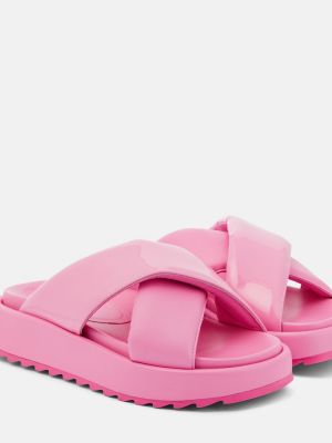 Calzado de cuero acolchadas Gia Borghini rosa