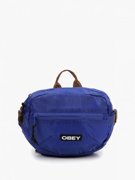 Поясная сумка Obey синяя