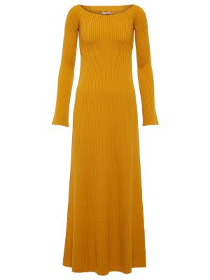 Шерстяное платье макси Chloã©, желтый