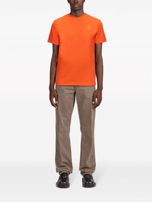 Koszulka bawełniana Ferragamo pomarańczowa