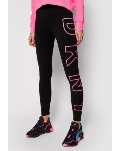DKNY Sport Leggings DKNY-DP0P1960 Fekete Slim Fit