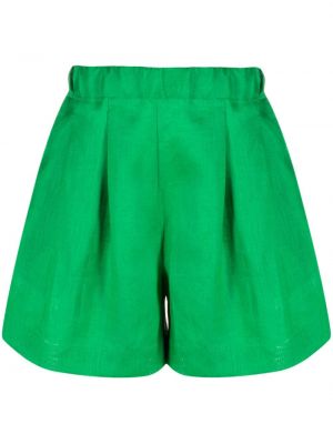 Leinen shorts Asceno grün