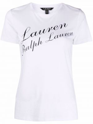 Camiseta con estampado Lauren Ralph Lauren blanco